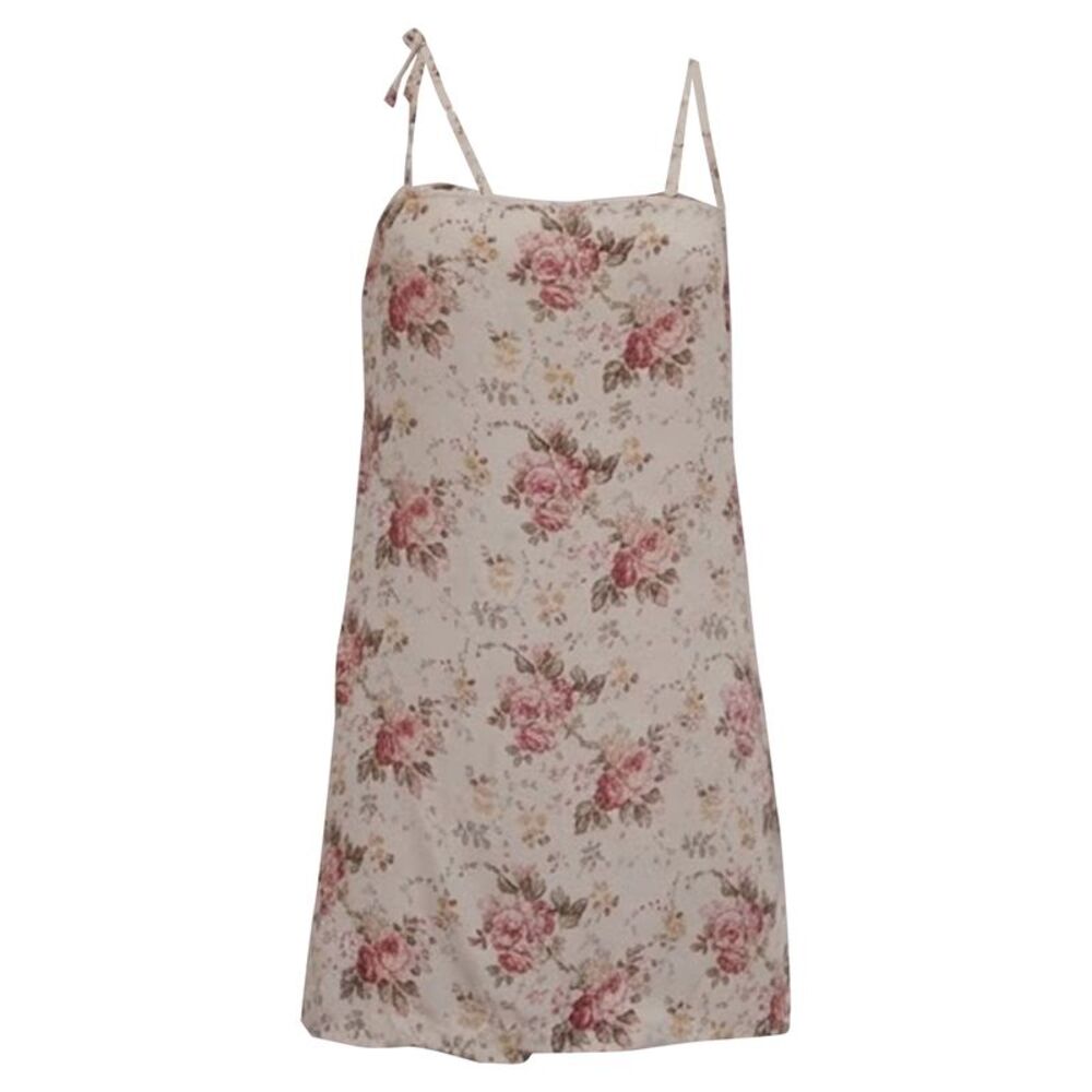 Reformation Floral-Print Mini Dress in Multicolor Viscose